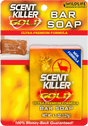Scent Killer Gold bar soap packaging with a deer illustration on a white background