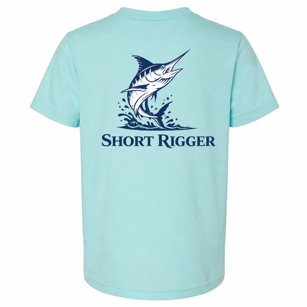 Short Rigger Youth Jumping Marlin Tee - Chalky Mint