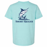 Short Rigger Youth Jumping Marlin Tee - Chalky Mint