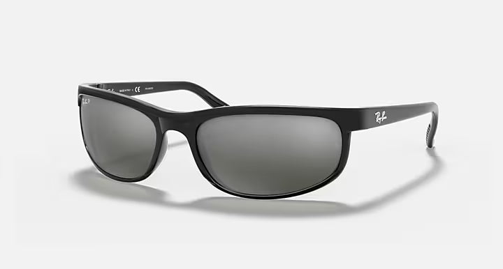 Ray-Ban Predator 2 Sunglasses - Matte Black/Grey Polarized
