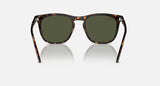 Ray-Ban Havana Square Sunglasses with Green Lenses