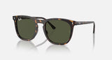 Ray-Ban Havana Square Sunglasses with Green Lenses