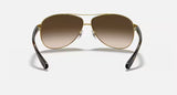 Ray-Ban Polished Arista Gold Framed Sunglasses