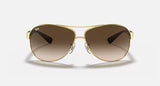 Ray-Ban Polished Arista Gold Framed Sunglasses