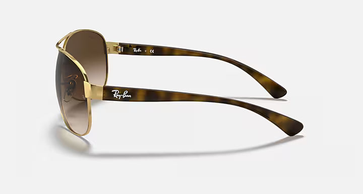 Ray-Ban Polished Arista Gold Framed Sunglasses