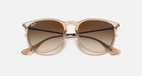 Ray-Ban Erika Transparent Light Brown Sunglasses