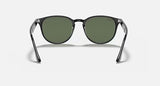 Ray-Ban Black Frame Classic Phantos - Green Lenses Sunglasses