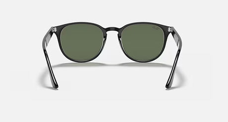 Ray-Ban Black Frame Classic Phantos - Green Lenses Sunglasses