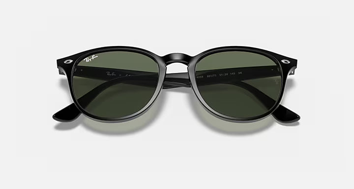 Ray-Ban Black Frame Classic Phantos - Green Lenses Sunglasses