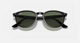 Ray-Ban Black Frame Classic Phantos - Green Lenses Sunglasses