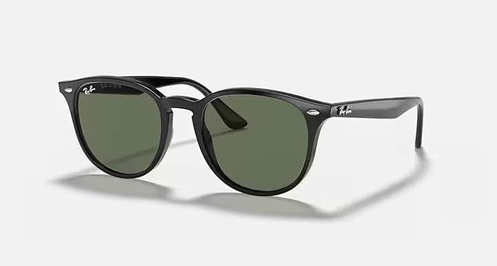 Ray-Ban Black Frame Classic Phantos - Green Lenses Sunglasses