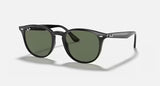 Ray-Ban Black Frame Classic Phantos - Green Lenses Sunglasses