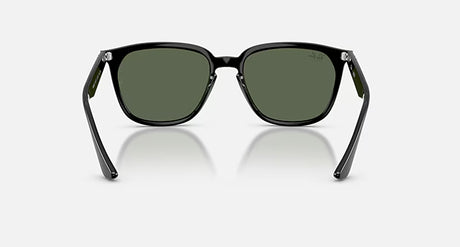 Ray-Ban Polarized Dark Green Square Unisex Sunglasses