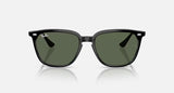 Ray-Ban Polarized Dark Green Square Unisex Sunglasses