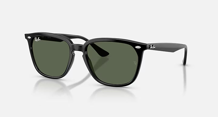 Ray-Ban Polarized Dark Green Square Unisex Sunglasses