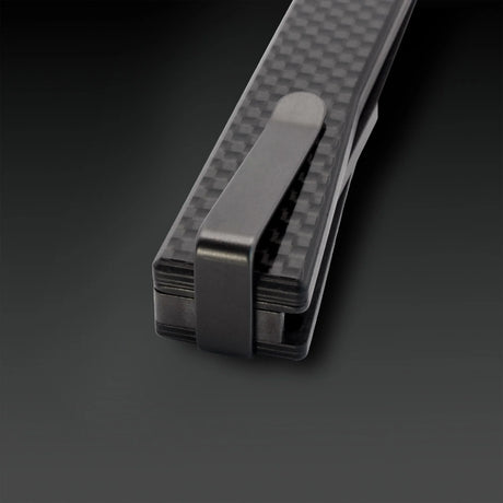 Ocaso Solstice - Carbon Fiber / Black Straight Blade Knife