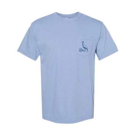 Dirty Marsh Beer Label Tee - Washed Denim