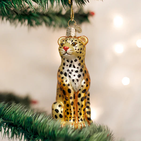 Old World Christmas Leopard Ornament