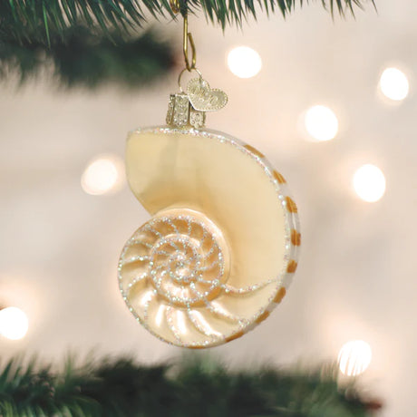 Old World Christmas Nautilus Shell Ornament