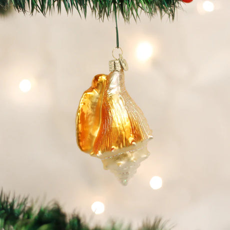 Old World Christmas Golden Seashell Ornament