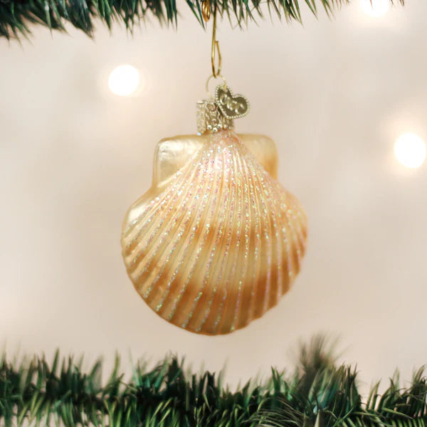 Old World Christmas Scallop Shell Ornament