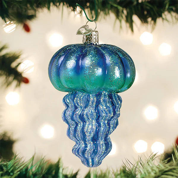 Old World Christmas Blue Jellyfish Ornament