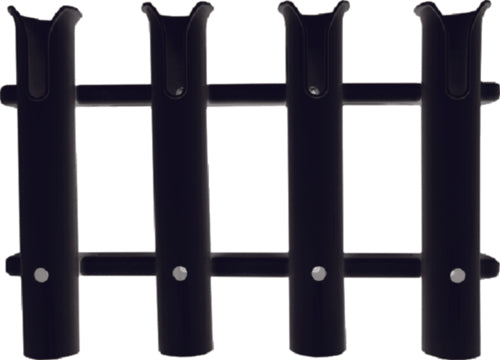 Polyethylene 4-Rod Rack, Black