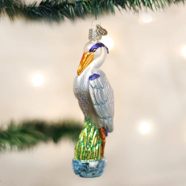 Old World Christmas Great Blue Heron Ornament