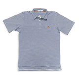 Pimp Shrimp Men’s Polo Dark Blue Striped