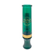 Green duck call with 'Suzy-Q' branding on a white background
