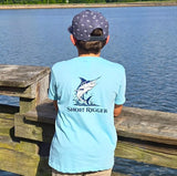 Short Rigger Youth Jumping Marlin Tee - Chalky Mint