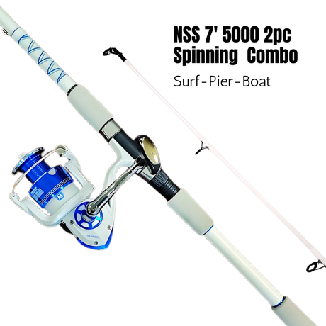 Neuse Sport Shop Surf/Pier/Boat 7' 5000 2pc Rod and Reel Spinning Combo