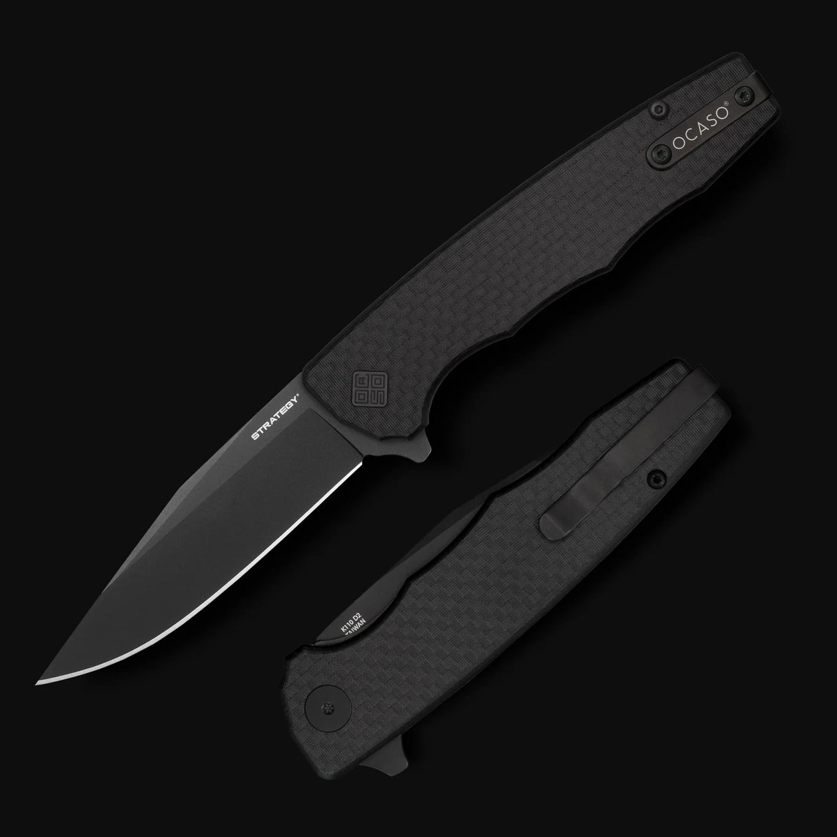 Ocaso Strategy - Carbon Fiber / G-10 Black Blade Knife