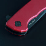 Ocaso Strategy - Red Aluminum / Black Blade Knife