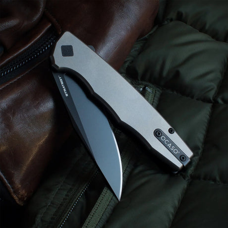 Ocaso Strategy - Titanium / Black S35VN Knife