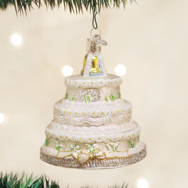 Old World Christmas Wedding Cake Christmas Ornament