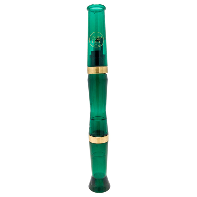Green and gold water pipe on a white background