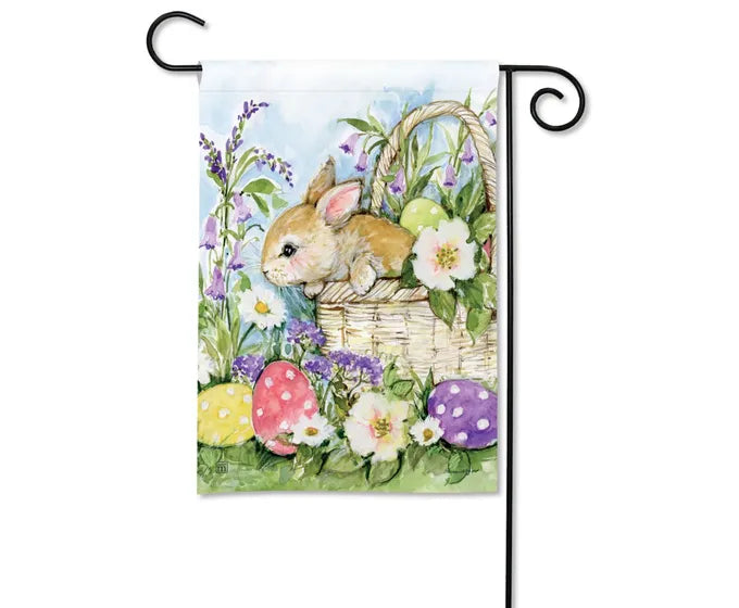 Studio M Easter Bunny Basket Garden Flag