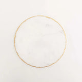 Mary Square Round Cheese Board | Marble & Gold