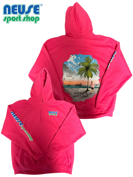 Neuse Sport Shop Palm Tree Design Hoodie