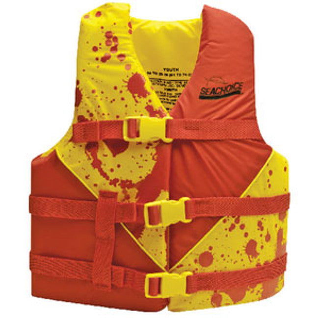 Seachoice Red/Yellow Deluxe Youth Vest