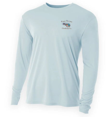 Pimp Shrimp Ballyhoo Rig Performance Long Sleeve Tee