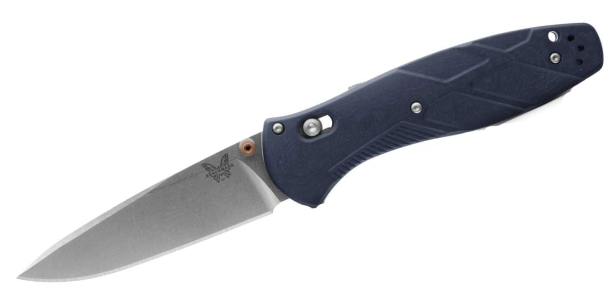 Benchmade Barrage Folding Drop Point Knife, Canyon Blue