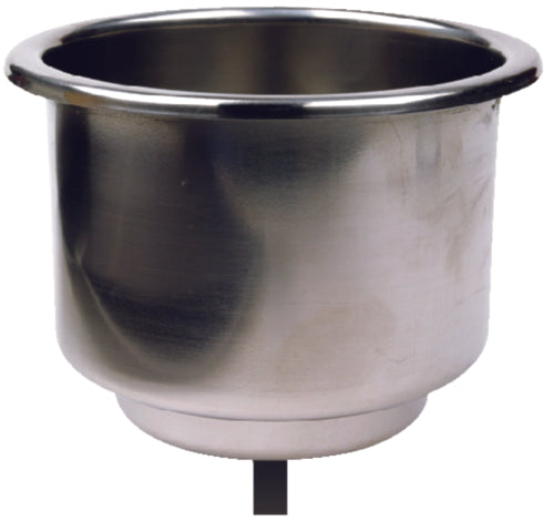 Seachoice Stainless-Steel Drink Holder With 5/8" Drain