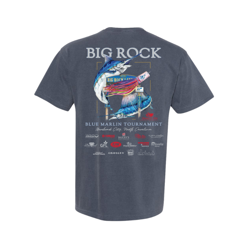 67th Annual Big Rock Blue Marlin Tournament Tee - With Pocket