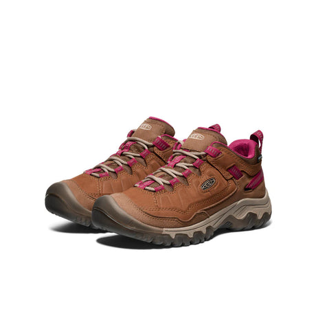 Keen Women's Targhee IV Waterproof Hiking Shoe - Bison/Beaujolais