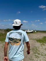 Dirty Marsh Marshall On da Riva Tee - Chambray