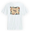 Short Sleeve Camo-Back Pocketed T-Shirt - Cream