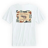Short Sleeve Camo-Back Pocketed T-Shirt - Cream