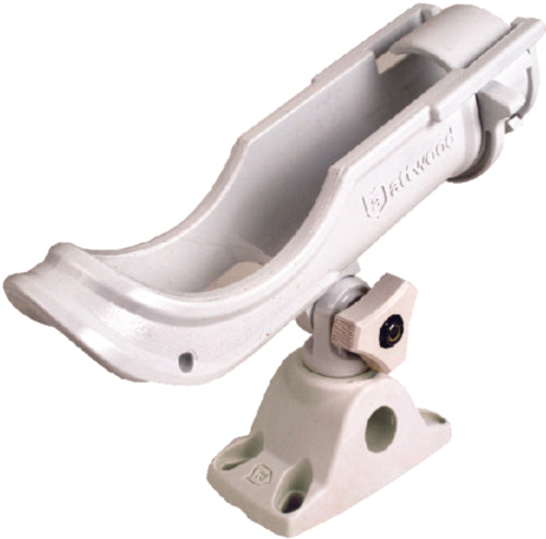 Attwood Adjustable Rod Holder With Bi-Axis Mount - White